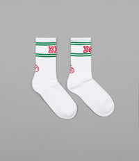 Polar Big Boy Socks - White / Green / Red