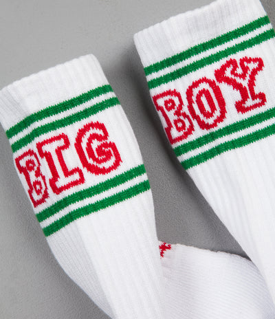 Polar Big Boy Socks - White / Green / Red