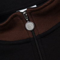 Polar Block Zip Sweatshirt - Black / Brown thumbnail