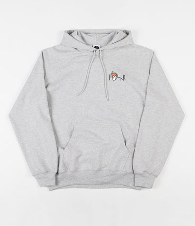 Polar Castle Fill Logo Hoodie - Sport Grey