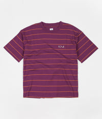 Polar Checkered Surf T-Shirt - Wine Red