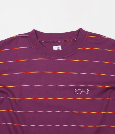 Polar Checkered Surf T-Shirt - Wine Red