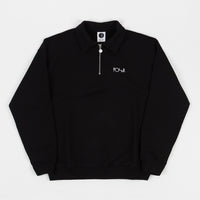 Polar Collar Zip Sweatshirt - Black thumbnail