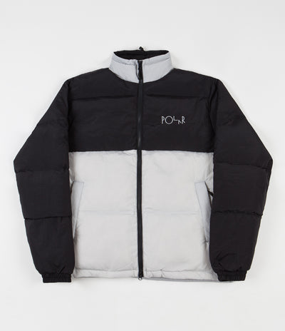 Polar Combo Puffer Jacket - Black / Ice Grey