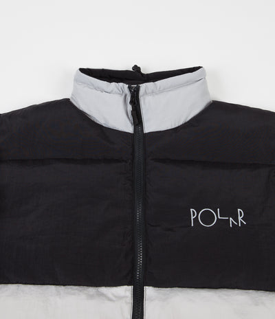 Polar Combo Puffer Jacket - Black / Ice Grey