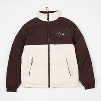 Polar Combo Puffer Jacket - Brown / Cream thumbnail