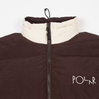 Polar Combo Puffer Jacket - Brown / Cream thumbnail