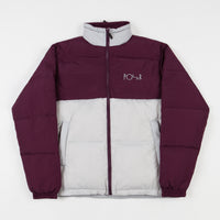 Polar Combo Puffer Jacket - Prune / Ice Grey thumbnail