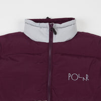 Polar Combo Puffer Jacket - Prune / Ice Grey thumbnail