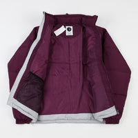 Polar Combo Puffer Jacket - Prune / Ice Grey thumbnail