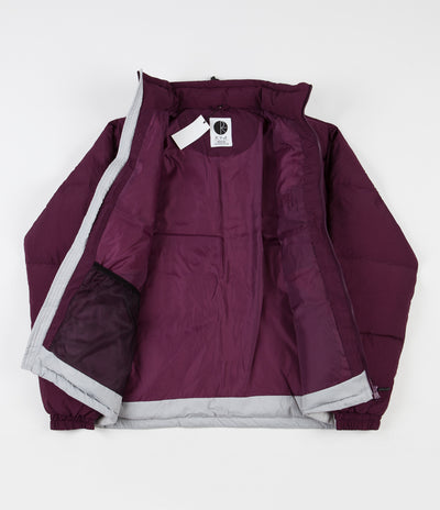 Polar Combo Puffer Jacket - Prune / Ice Grey