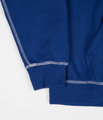 Polar Contrast Default Hoodie - Dark Blue / White