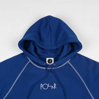 Polar Contrast Default Hoodie - Dark Blue / White thumbnail