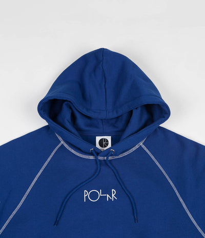 Polar Contrast Default Hoodie - Dark Blue / White