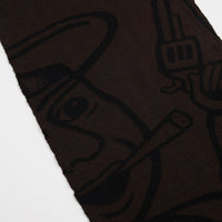 Polar Cowboy Scarf - Brown / Black thumbnail