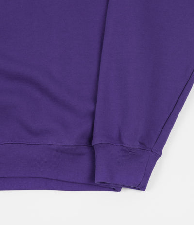 Polar Cut Logo Crewneck Sweatshirt - Purple