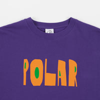 Polar Cut Logo Crewneck Sweatshirt - Purple thumbnail