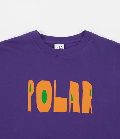 Polar Cut Logo Crewneck Sweatshirt - Purple