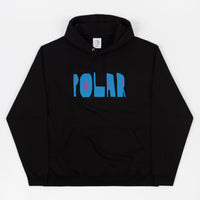 Polar Cut Logo Hoodie - Black thumbnail