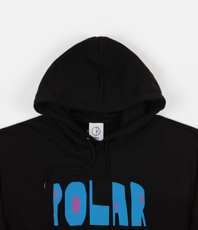 Polar Cut Logo Hoodie - Black