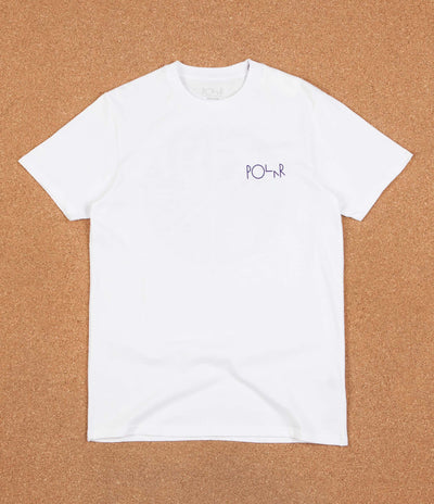 Polar Cut Out Fill Logo T-Shirt - White