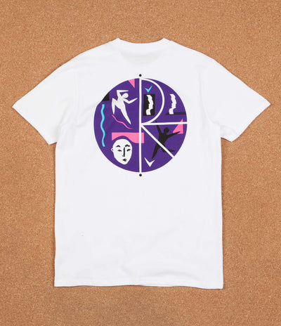 Polar Cut Out Fill Logo T-Shirt - White