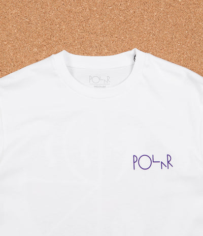 Polar Cut Out Fill Logo T-Shirt - White