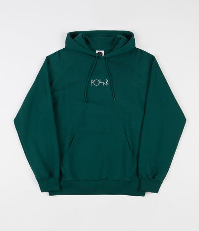 Polar Default Embroidered Hoodie - Dark Green