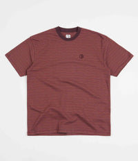 Polar Dizzy Stripe T-Shirt - Bordeaux