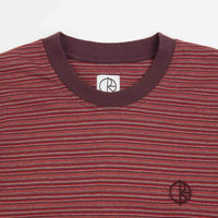 Polar Dizzy Stripe T-Shirt - Bordeaux thumbnail