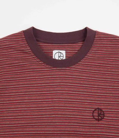 Polar Dizzy Stripe T-Shirt - Bordeaux