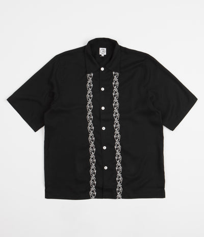 Polar Doodle Bowling Shirt - Black