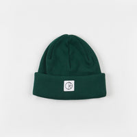 Polar Double Fold Cotton Beanie - Dark Green thumbnail