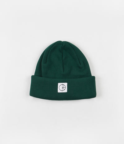 Polar Double Fold Cotton Beanie - Dark Green