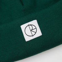 Polar Double Fold Cotton Beanie - Dark Green thumbnail