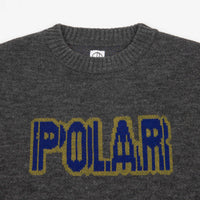 Polar Earthquake Logo Knit Sweatshirt - Grey thumbnail