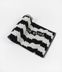 Polar Faces Beach Towel - Black