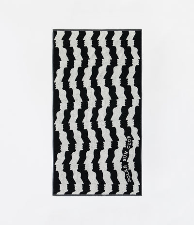 Polar Faces Beach Towel - Black