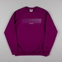 Polar Faded Face Sweatshirt - Dark Prune thumbnail