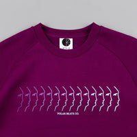 Polar Faded Face Sweatshirt - Dark Prune thumbnail