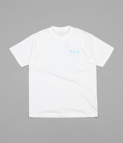 Polar Fill Logo T-Shirt - White / Pool Blue