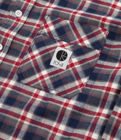 Polar Flannel Shirt - Navy / Red