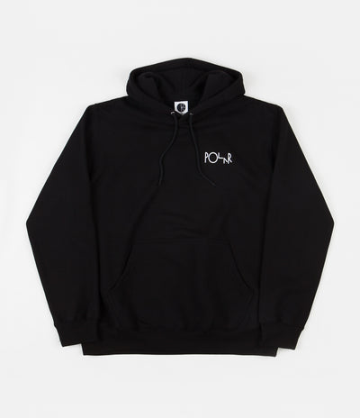 Polar Garden Fill Logo Hoodie - Black