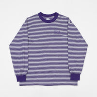 Polar Gradient Long Sleeve T-Shirt - Deep Purple / White thumbnail