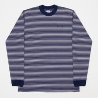 Polar Gradient Long Sleeve T-Shirt - Navy / Pale Pink thumbnail