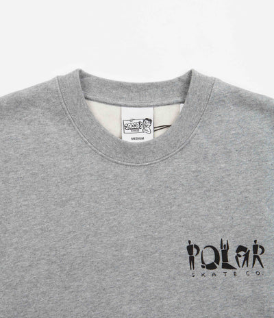 Polar Group Logo Crewneck Sweatshirt - Heather Grey