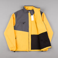 Polar Halberg Fleece Jacket - Graphite / Yellow thumbnail