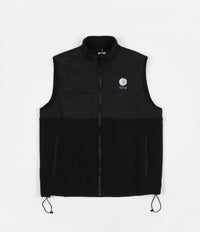 Polar Halberg Fleece Vest - Black / Black