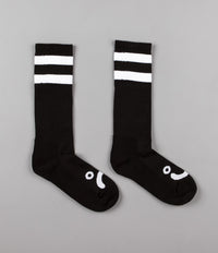 Polar Happy Sad Classic Socks - Black / White