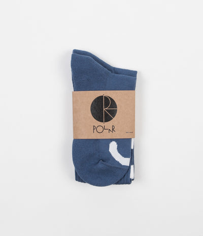 Polar Happy Sad Classic Socks - Captains Blue